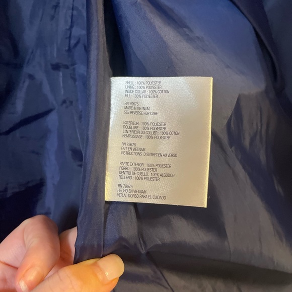 Michael Kors Navy Quilted Jacket - Sz Small - Picture 8 of 9